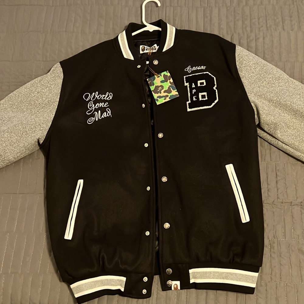 Bape / bathing ape jacket xl black grey